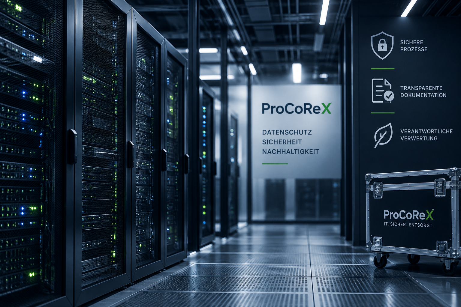 Datenträger und IT-Hardware im kontrollierten Entsorgungsprozess