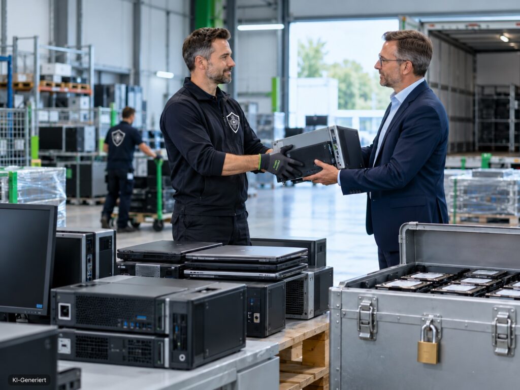 IT-Hardware für eine koordinierte Abholung und sichere IT-Aussonderung