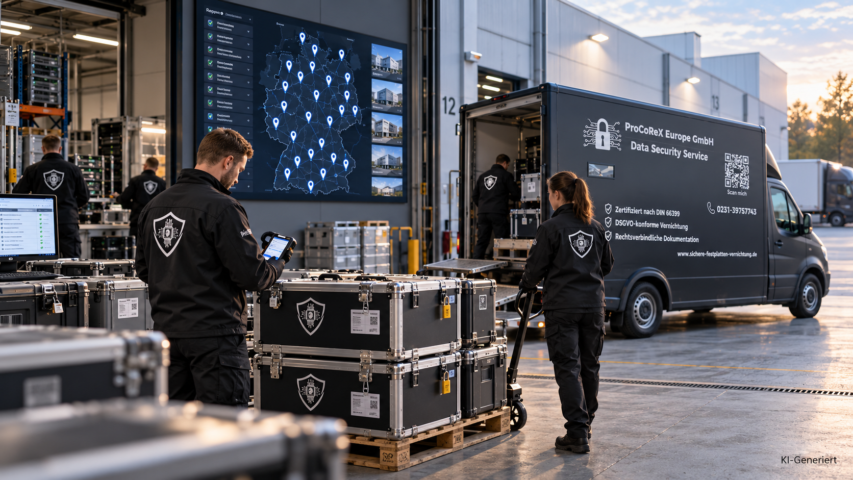Sichere Datenlogistik bei der Übergabe und dem Transport von IT-Geräten und Datenträgern